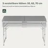 WOLTU Campingtisch Klapptisch höhenverstellbar Aluminium Produktbild-Vorschau 5