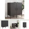 The Living Store Sideboards 2 Stk. Schwarz 36x39x79 cm Produktbild-Vorschau 1