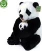 Peluche panda avec petit 27 cm ECO-FRIENDLY Voir les images du produit 4