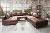Moderne XXL Wohnlandschaft KENT 305cm braun Sofa mit Produktbild-Vorschau 3
