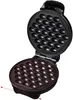 An open waffle maker with a black interior and exterior, showing the waffle molds. Náhľad obrázku produktu