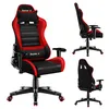 A collage of three images showing a gaming chair from different angles. Náhled obrázku produktu