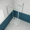 76x70cm 195cm 6mm Duschkabine Eckdusche Falttür Duschtür Produktbild-Vorschau 3