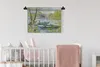 MuchoWow® Wandteppich Wandbehang Angeln im Frühling - Produktbild-Vorschau 2