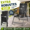 tillvex Gartenstuhl Anthrazit klappbar aus Aluminium | Produktbild-Vorschau 2