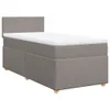The Living Store Boxspringbett mit Matratze Taupe 100x200 Produktbild-Vorschau 4