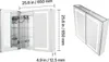 SucceBuy Osvětlená skříňka na léky s HD zrcadlem 65x65cm, Náhled obrázku produktu 8