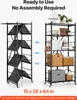 VEVOR 5 étages, étagères pliables avec roulettes, 38 x 71 x Voir les images du produit 2