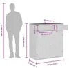 vidaXL Záhradná skrinka čierna 105x55x113 cm polyratan Náhľad obrázku produktu 8
