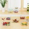 Sada 4 kusov potravinových nádob Retoo Glas s vekom, bez Náhľad obrázku produktu 4