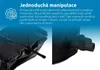 Close-up images of a black inflatable tub, with text describing its features. Produktbild-Vorschau