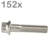 152 wielbouten M7x32, roestvrij staal, geschikt voor BBS, Productafbeelding-voorbeeld 1