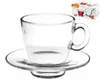 PASABAHCE Set 6 Tazze Da Cappuccino Aqua In Vetro Con Anteprima dell’immagine prodotto 2