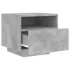 vidaXL Comodino con luci a LED Grigio cemento 40x39x37 cm Anteprima dell’immagine prodotto 6