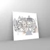 Bilder auf glas - Tier Abstraktion - 70x70cm - Glasbilder - Produktbild-Vorschau 4