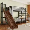 STILVORA Metall-Hochbett 90x200 cm mit Rutsche & Produktbild-Vorschau 4