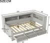 Flieks Jugendbett 90x200cm mit 3 Schubladen und Ablagen, Produktbild-Vorschau 5