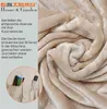 Kuscheldecke Ärmeldecke TV-Decke 170x200 cm XXL mit Taschen Produktbild-Vorschau 3