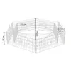 vidaXL Plateau hexagonal en gabion 200x173x40 cm Voir les images du produit 8