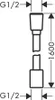AXOR Textilb.schlauch 1600mm kon/zyl BB Brushed Brass, Produktbild-Vorschau 3