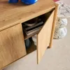 sweeek - Sideboard Holzdekor 2 Türen 80 cm - Natur Produktbild-Vorschau 5