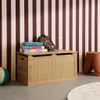 sweeek - Rattan-Spielzeugtruhe, Klappdeckel, seitliche Produktbild-Vorschau 3