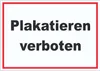 Plakatieren verboten Aufkleber A9 (37x52mm) Produktbild-Vorschau 1