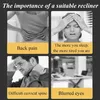 A collage of four images illustrating negative health effects that can be mitigated by a suitable recliner. Voir les images du produit