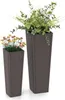 GOPLUS 2er Set Pflanzkübel, Blumentopf hoch mit Innentopf, Produktbild-Vorschau 1