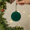 Set van 9 kerstbaldecoraties, groen, met sneeuwvlokken, Productafbeelding-voorbeeld 2