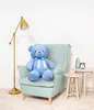 Gustaw Teddy Bear Large XXL (Blue, 120cm) Dulce- Ours en Voir les images du produit 2