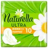 Packaging for Naturella Ultra Normal sanitary pads, featuring daisies and green leaves. Produktbild-Vorschau
