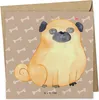 Mr. & Mrs. Panda Grußkarte Mops - Hundeglück - Geschenk, Produktbild-Vorschau 1