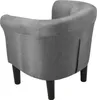 Fauteuil 'Jelgava' 70x70x58 cm Textile Gris clair Voir les images du produit 5