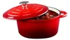 Alpina Poêle à braiser en fonte émaillée rouge Ø24 cm, 3,8 Voir les images du produit 3