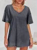 Oversize-T-Shirt für Damen, lockere Passform, reine Produktbild-Vorschau 3