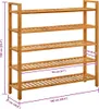 vidaXL Schuhregal mit 5 Etagen 100x27x100 cm Massivholz Produktbild-Vorschau 5