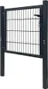 vidaXL Zauntor Stahl Anthrazit 100x100 cm Produktbild-Vorschau 2