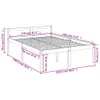 vidaXL Lit en bois massif blanc 120x190 cm Voir les images du produit 8