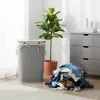 Relaxdays Wäschekorb mit Deckel, Bambus, 80 Liter, Produktbild-Vorschau 3
