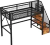 Lit mezzanine 90 x 200 cm avec bande lumineuse LED – Voir les images du produit 9