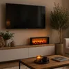Dekorativer LED-Kamin, aus Metall, 10 x 57 x 25 cm Produktbild-Vorschau 11