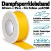 Dampfsperr- Klebeband für Überlappungen 60mm x 25m gelb Produktbild-Vorschau 4