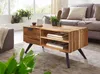 FineBuy Couchtisch Akazie Massivholz 95cm · Rechteckiger Produktbild-Vorschau 2