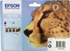 The image shows the packaging of an Epson ink multipack with a cheetah's face prominently featured. Produktbild-Vorschau