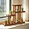 FATIVO, escalera de madera para plantas con 4 niveles, Vista previa de la imagen del producto 8