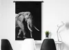 MuchoWow® Wandteppich Wandbehang Elefant mit langen Produktbild-Vorschau 4