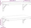 vidaXL Mensole a muro 2 pz. 50x30 cm acciaio inox argento Anteprima dell’immagine prodotto 8