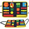 Montessori Busy Board Fühlbuch Lernspielzeug Sensorik Buch Produktbild-Vorschau 7