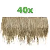 40x Palmdach 148 x 80 cm Palmpaneele Palmschindel Natur Produktbild-Vorschau 4